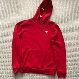Adidas Red Sweatshirt Vibrant Color Classic Design